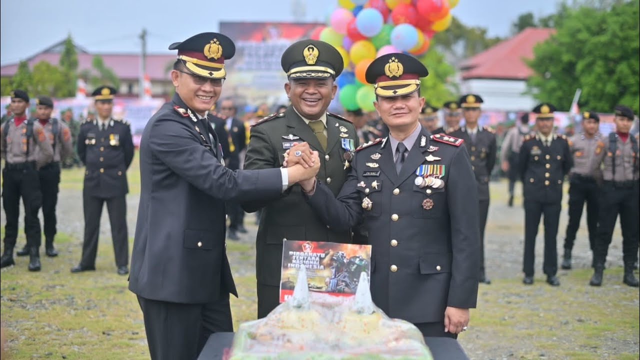 KODIM 0102/PIDIE GELAR UPACARA PERINGATAN HUT TNI KE-79 TAHUN 2024