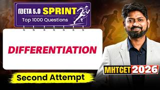 Differentiation | MHTCET 2026 Second Attempt | Beta 5.0 Sprint #mhtcet2026
