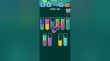 Water Color sort game level 126 |water color 126| water sort game 126 | #watercolor #watersortgame