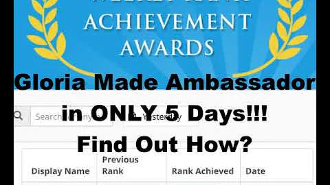 Gloria Gilliam made Ambassador in ONLY