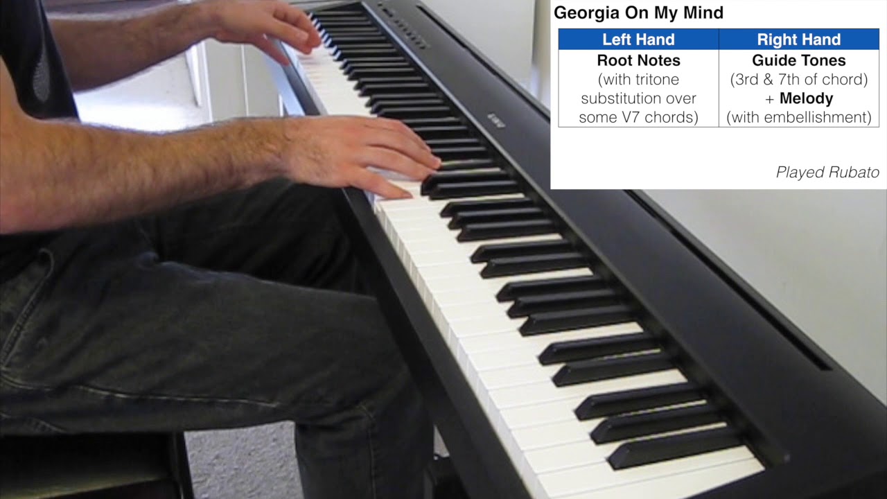 jazz roster Georgia On My Mind - Jazz Piano Cover