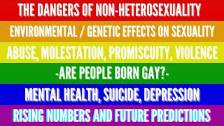 The Homosexual Environment | Scientific Analysis
here is how this video is going to go, first I will start with an introduction, which will contain very interesting information that no one I’ve seen yet was talking about, following that, I will explore to what an extent gay people are born that way, then I will address whether or not all females are bisexuals while exploring sexual differences, which will turn into exploring a controversial P-word connection, promiscuity and deboonking. After I’m done with that environmental factors that contribute to nonheterosexuality will be explored, such as sexual fluidity, acceptance, abuse, porn, and etc. I will also be looking into polyamory, promiscuity, crime, gay conversion therapies and substance abusage rates and more in order to explain whether nonheterosexuality is good or bad for our society and individuals comprising it. While I’m doing all of this, you would naturally come to realize what my position is with regards to LGBT, but my main line of arguments, will be in the end of the video, but in order to understand them, you will need to watch the whole video entirely, as I will be referencing stuff that I had already talked about.
Table of Contents:
00:26 - Children in LGBTQ Families are 1.7x-12.1x likely to be gay
02:25 - Introduction to the video
03:25 - Born this way? Exploring Genetics and Physiology
05:37 - Sexual Differences
06:21 - Women are naturally Bisexual?
07:13 - Sexual Differences II
07:45 - Pedophilic Tendencies in Men
08:50 - Sexual Orientation and Pedophilia
09:18 - DEBOONKING
09:59 - DEBOOOOOOONKING
11:22 - Promiscuity and LGBTQ
11:55 - Bias in Research
12:37 - Environmental Factors of Non-Heterosexuality II
12:58 - Pornography
13:50 - Popularity of Non-Heterosexuality
14:25 - Sexually Transmitted Diseases
14:42 - Popularity of Non-Heterosexuality II
14:58 - Same-Sex Fantasies and Arousal
15:40 - A decline in Heteronormativity
16:21 - Abuse Rate in LGBTQ Community
17:28 - Sexual Fluidity
17:58 - Jail as an Environment
18:32 - LGBT and Violence/Crime
19:17 - Sexual Fluidity II
20:58 - Gay Conversion Therapy
21:34 - LGBT Good or Bad? Introduction
23:36 - Polyamory
24:23 - LGBT Marriage
24:52 - Infidelity
25:33 - Depression in the LGBTQ Community
26:21 - Discrimination and Depression among LGBTQ
28:45 - The Gay Lifestyle
29:29 - BASED
30:28 - BASED Vol.2
32:05 - My First Argument
34:30 - My Second Argument
37:53 - Further Sexual Liberation
38:54 - Conclusion
39:53 - Dont miss it
SOURCES: https://docs.google.com/document/d/1b81s7X7QOh9y77rrBdsjYenyXNZ1dIpAbFQjWqhnGyw/edit?usp=sharing
Things to CHECKOUT! :
Is there a gay brain? The neuroscience of homosexuality
https://www.youtube.com/watch?v=QCX2PJJ-2BA&list=WL&index=12&t=13s
Why Women Watch Gay Porn
https://glreview.org/article/why-women-watch-gay-porn/
Societies without homosexuality
https://www.theatlantic.com/health/archive/2012/12/where-masturbation-and-homosexuality-do-not-exist/265849/
Twitter of a person who helped me: https://twitter.com/fourthst44
My Twitter: https://twitter.com/UBERSOY1
My Bitchute: https://www.bitchute.com/channel/dbtuvnXfXbBo/
Support me on Ko-Fi: https://ko-fi.com/ubersoy The Homosexual Environment | Scientific Analysis