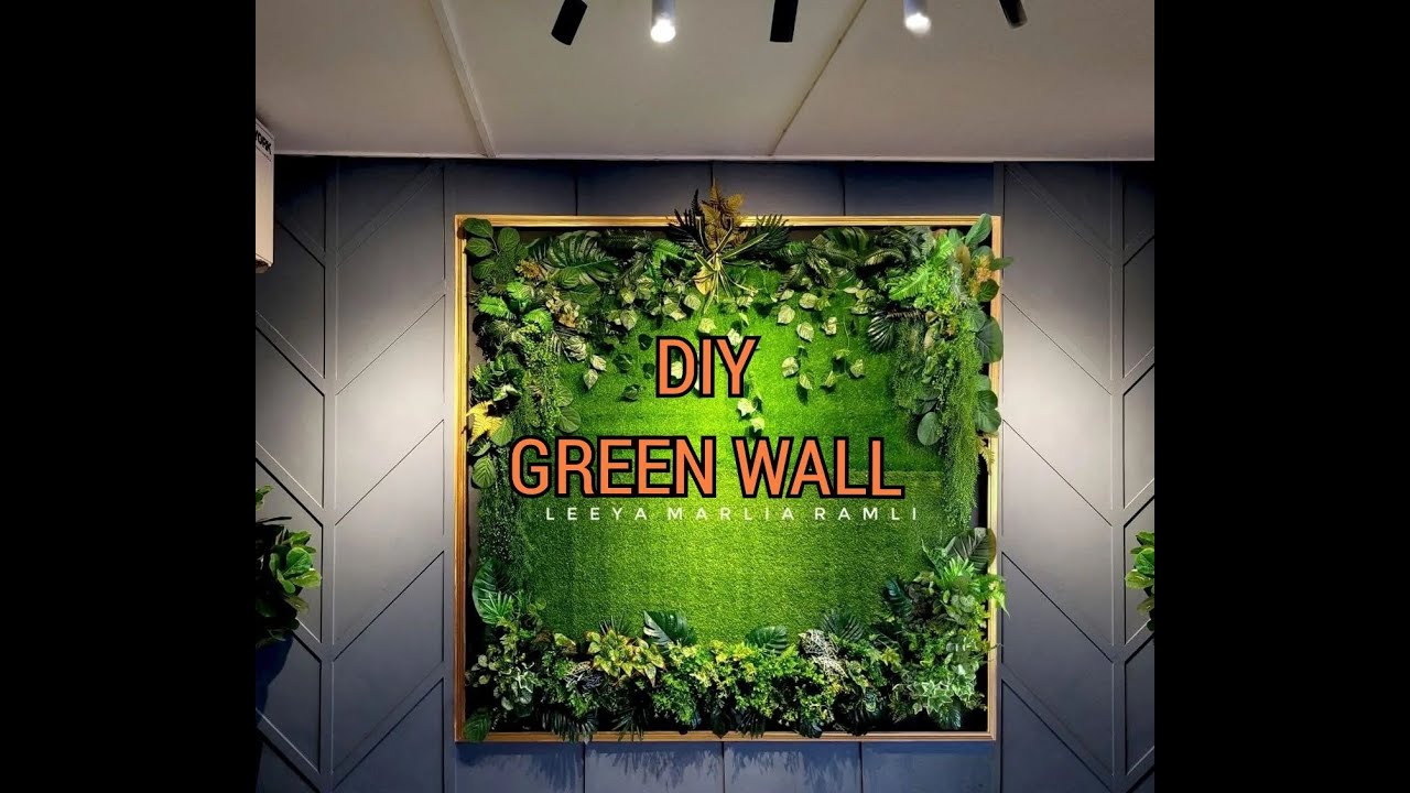 DIY GREEN WALL YouTube
