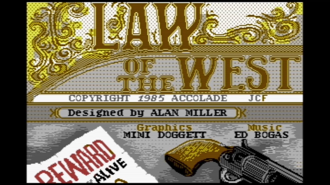 Law of the West - C64 (Longplay, perfect score and worst score, no commentary)
