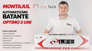 Cum se monteaza automatizarea de poarta batanta Optimo 3 Uni Life