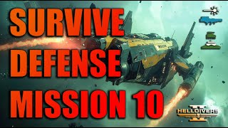 Helldivers 2 // How to Complete a BOT Defense Mission - Super Helldive, No Death (All Clear) //