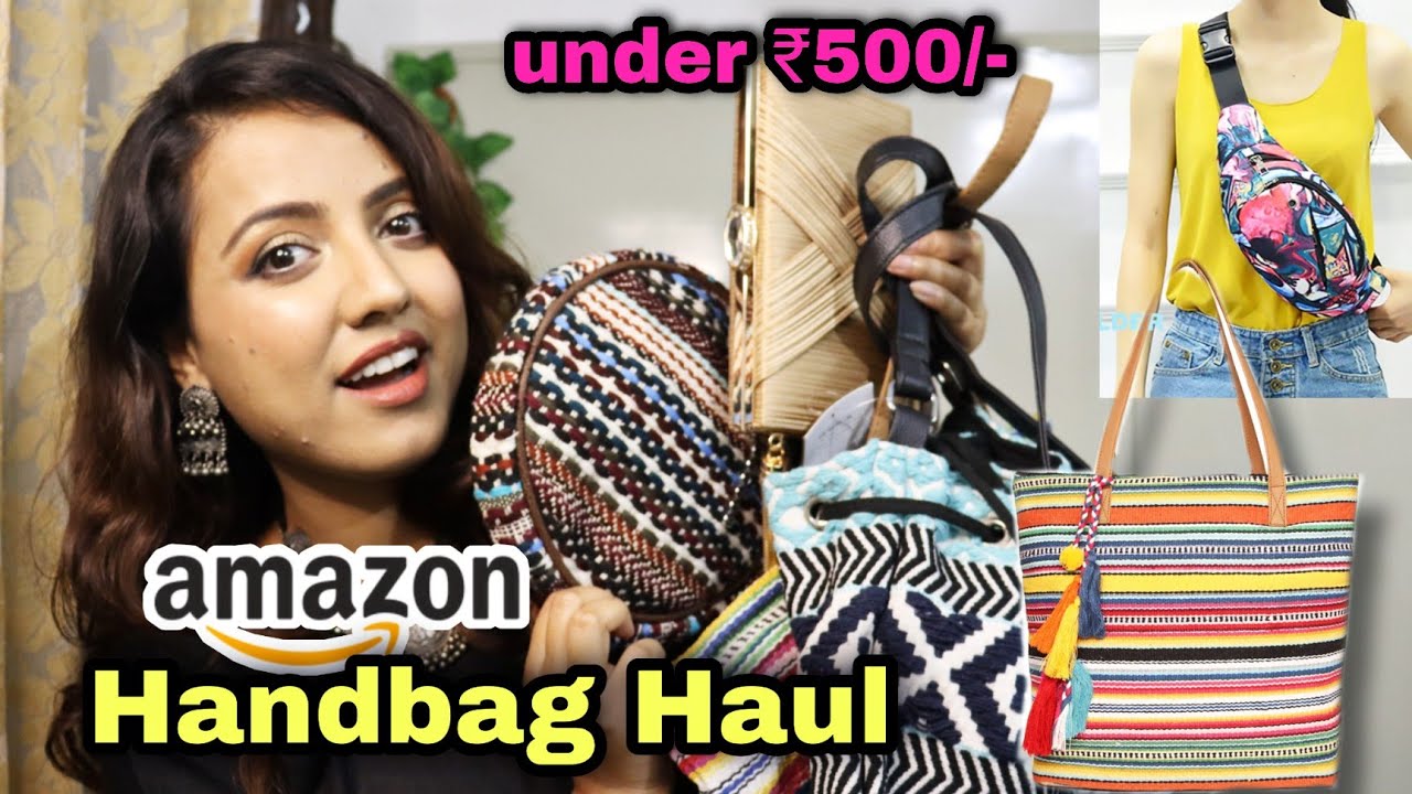 Amazon Handbags / Sling bags / Satchel bag Haul | Ria Rajendran - YouTube