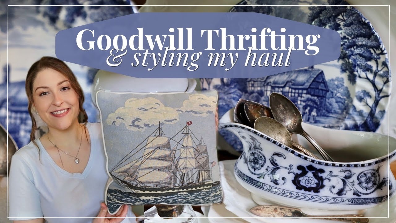 WHAT A SURPRISE! GOODWILL THRIFTING & STYLED THRIFT HAUL! | Thrift With Me, Home Decor, Summer Decor