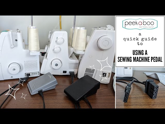 Sewing Machine Foot Pedal Guide 