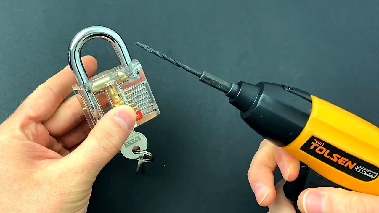 Open Transparent Lock Drill Way Part 1 YouTube