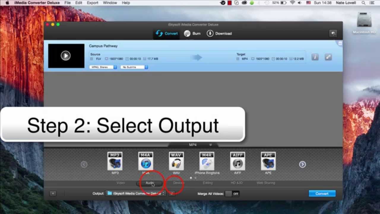 iSkysoft iMedia Converter Deluxe How to Convert FLV to MOV, MP4, M4V