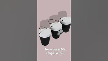 Smart Waste Bin design by TBR #fusion360 #3dmodelling #3ddesigner #3ddesign