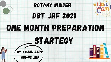 One Month Preparation Strategy DBT JRF 2021 | How to plan last one month || Preparation strategy ||