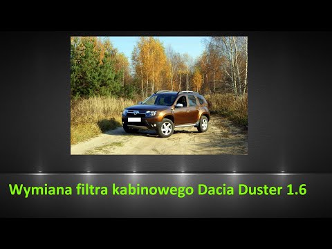Dacia Duster 1.6 wymiana filtra kabinowego / air filter replacement