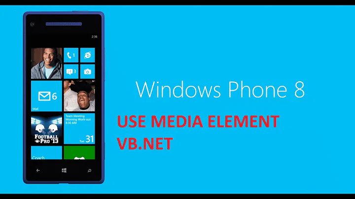 WindowsPhone - How to use mediaelement wpf VB.NET