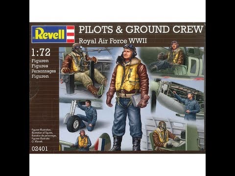WWII RAF Bomber Crew Set - 5 Figuren Aus Resin, Unb Produktbild-Vorschau 1