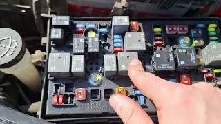2010-2015 Chevy Cruze fan fuses and relays