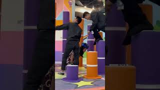 Girl Slips during a Playground Game As Her Friends Laugh