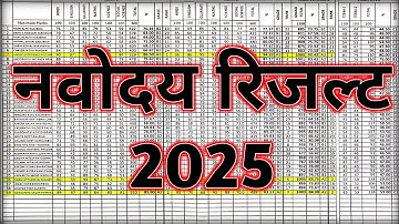 नवोदय रिजल्ट देखे Navodaya Result 2025 Navodaya class 6 Result Date 2025 Navodaya Result Kab aayega