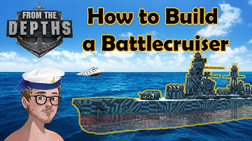 BULDING A MIGHTY BATTLECRUISER!! | From the Depths | Gameplay/Tutorial