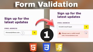 How to make Sign up Form Validation using HTML, CSS, JavaScript || Part - 1 || Developer Dude