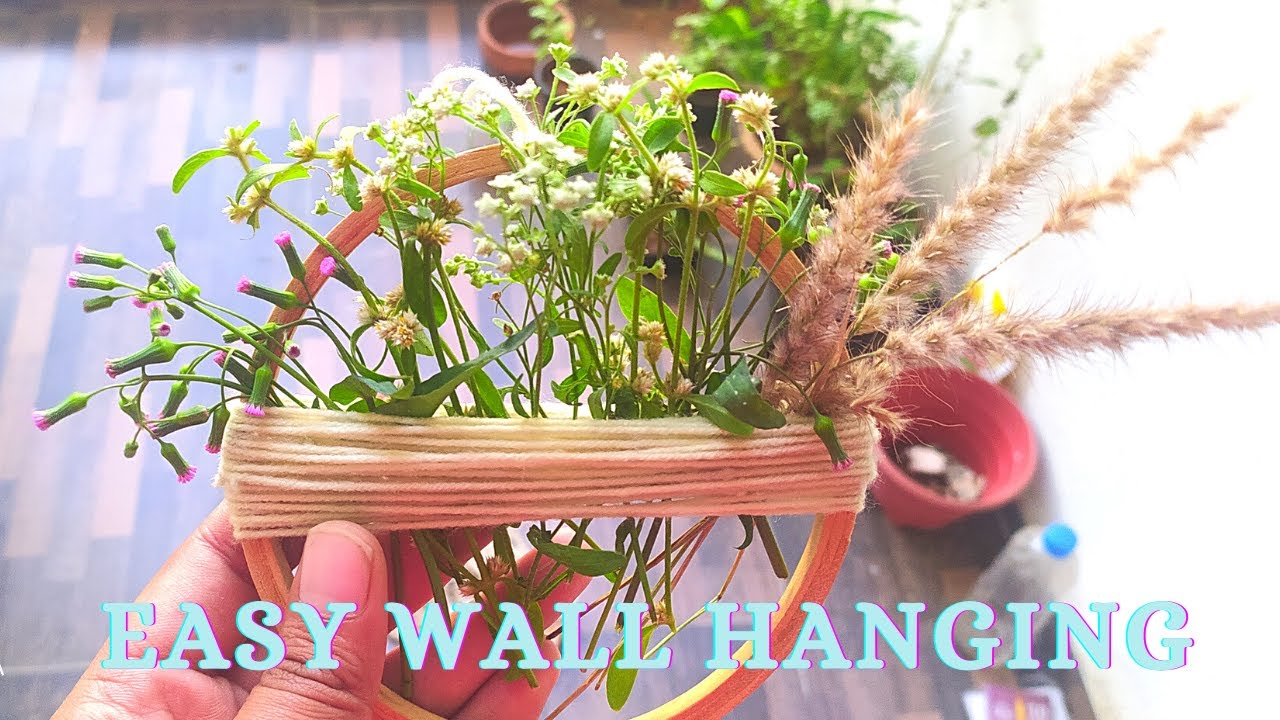 Easy & Simple Wall Hanging - Must Try / Pinterest DIY / Wall Hanging Ideas - YouTube