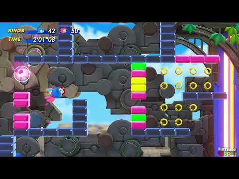 Sonic Superstars ⁴ᴷ Sky Temple Zone (2-Players) Sonic & Amy