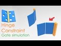 Simulating a door/gate using Hinge Constraint - 3ds max tutorial