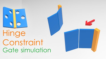 Simulating a door/gate using Hinge Constraint - 3ds max tutorial
