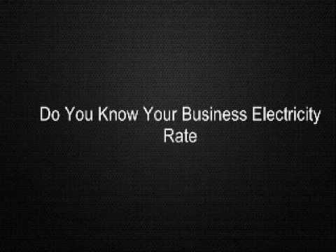 Do You Know Your Business Electricity Rate - YouTube