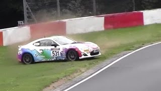 Crash, Spin & Action VLN 7 Nordschleife Nürburgring 05.09.2015