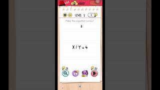 Make this equation correct #Brain test -game. Level 82. #gaming #viral #fypシ subscribe for more tips