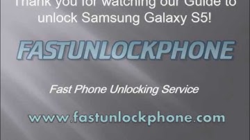 How to Unlock Samsung Galaxy S5 - Unlocking Guide