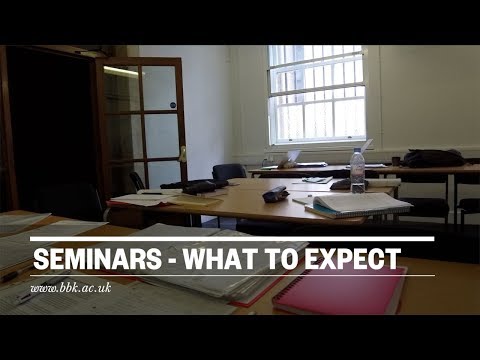 Video: What Are Seminars For?