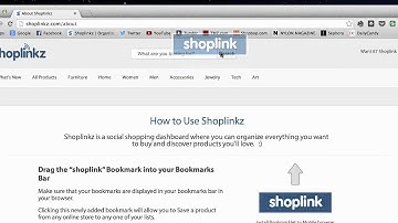 How to Install the Shoplink Bookmarklet
