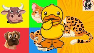 cute animal tiger dog cat and bull puzzle part#67 screenshot 2