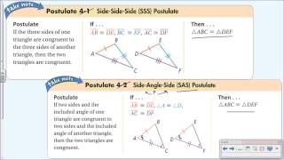 4-2 Triangle Congruence by SSS & SAS