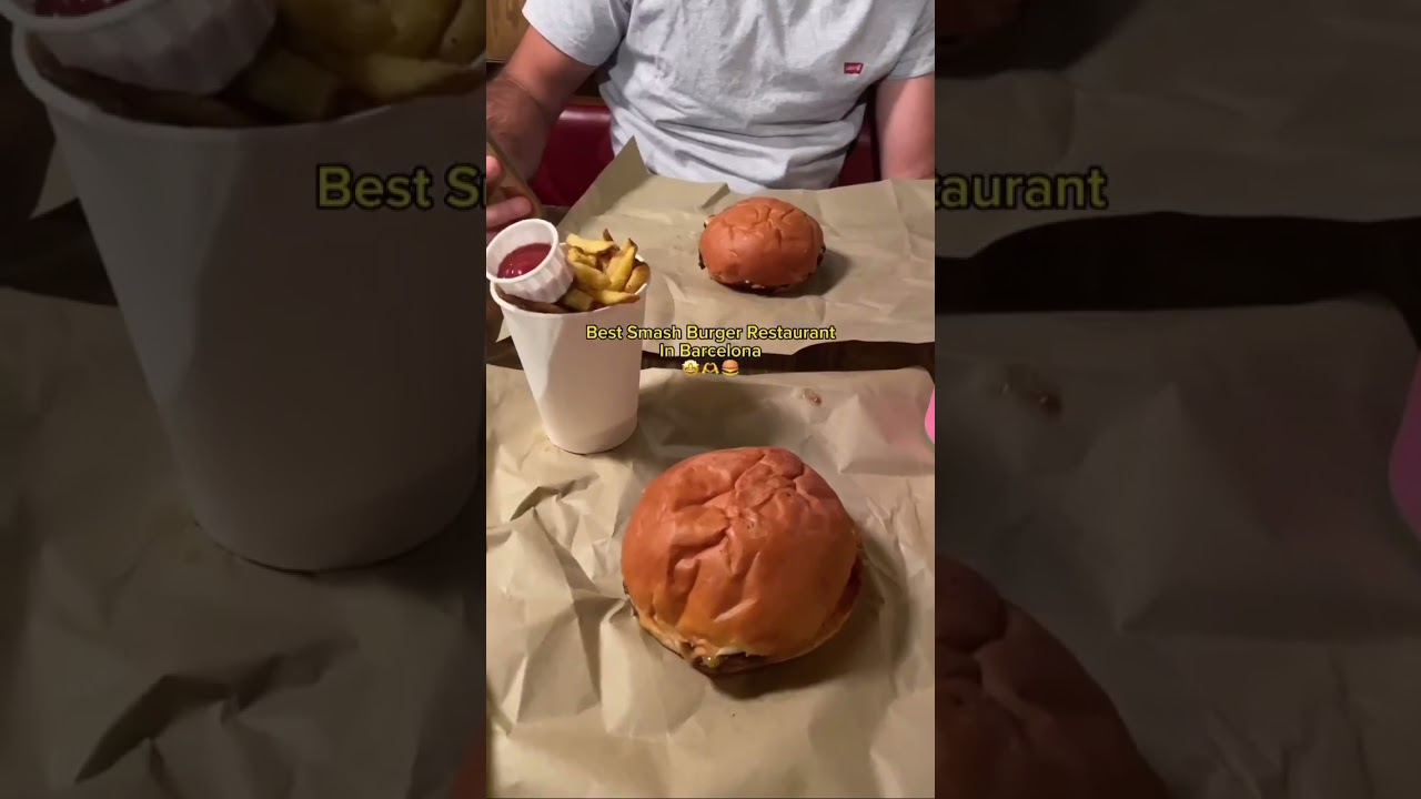 Burger heaven restaurant in Barcelona!😋🍔 