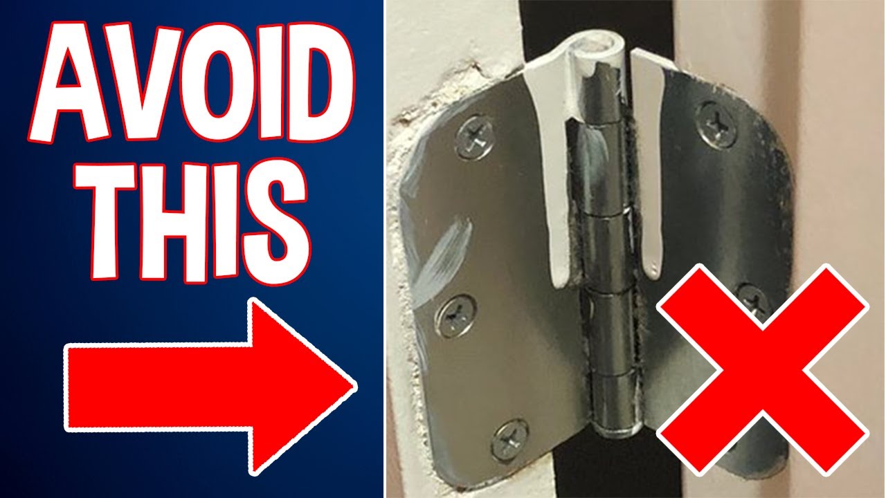 How to AVOID painting DOOR HINGES | Tips & Tricks - YouTube