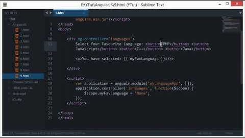 AngularJS Tutorial 9  Introduction To Controllers