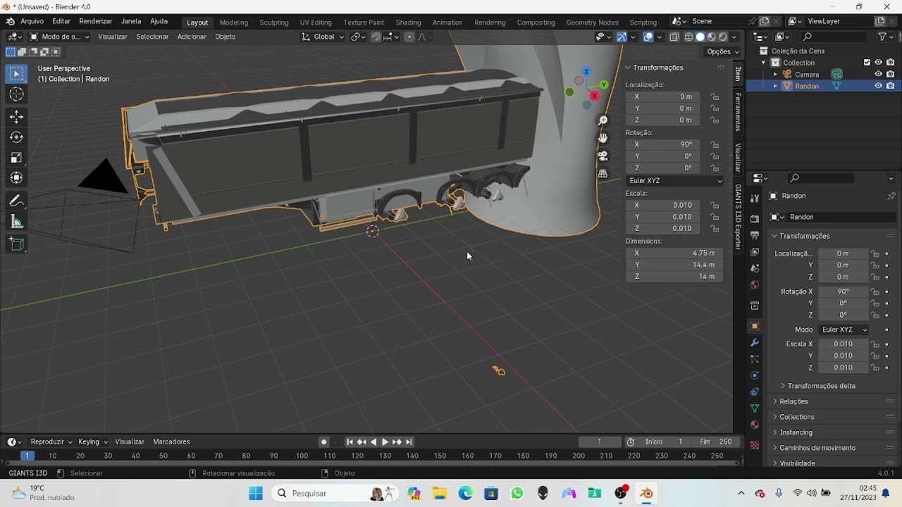 Como Exporta mods do I3d