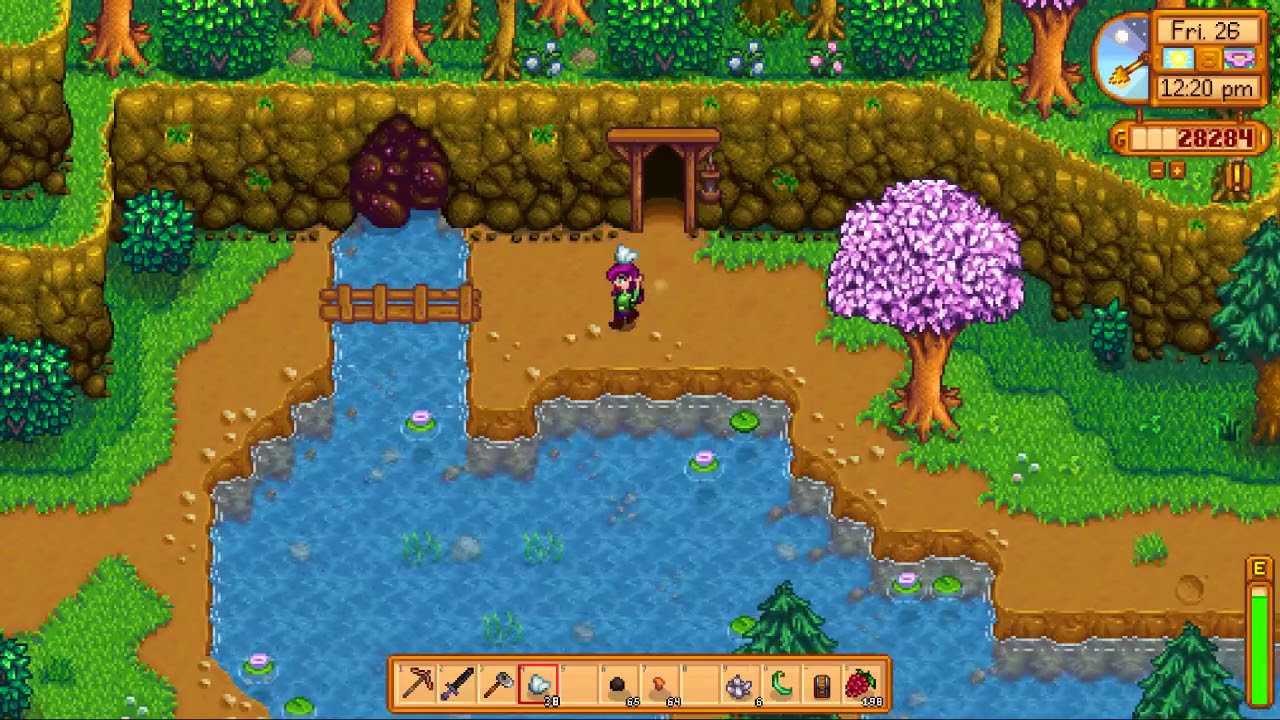 Day 26 - Save 20 Strawberries - Mines 105 - Crab Pots - Bday - Stardew Valley Challenge