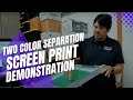 2 color Separation + Screen Print Demonstration #FreePrintAdvice