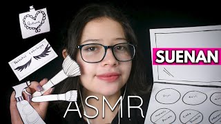 ASMR en ESPAÑOL TE MAQUILLO con PAPEL  Vivalen ASMR