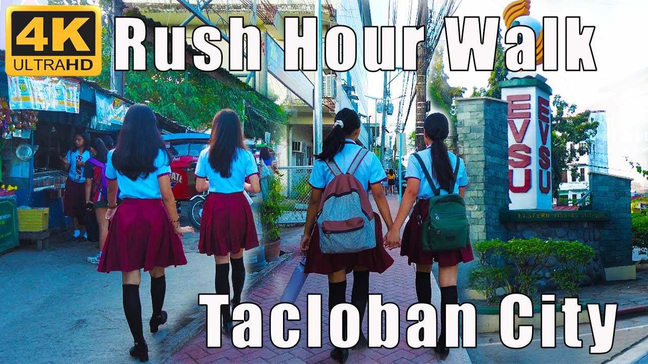 Walking Tour 4K | Afternoon Rush Hour in Tacloban City Leyte | Julanders
