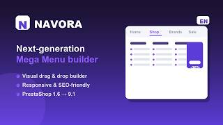 Navora – Mega Menu Builder for PrestaShop (Responsive & SEO)