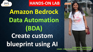 Amazon Bedrock Data Automation (BDA) - Create custom blueprint with AI