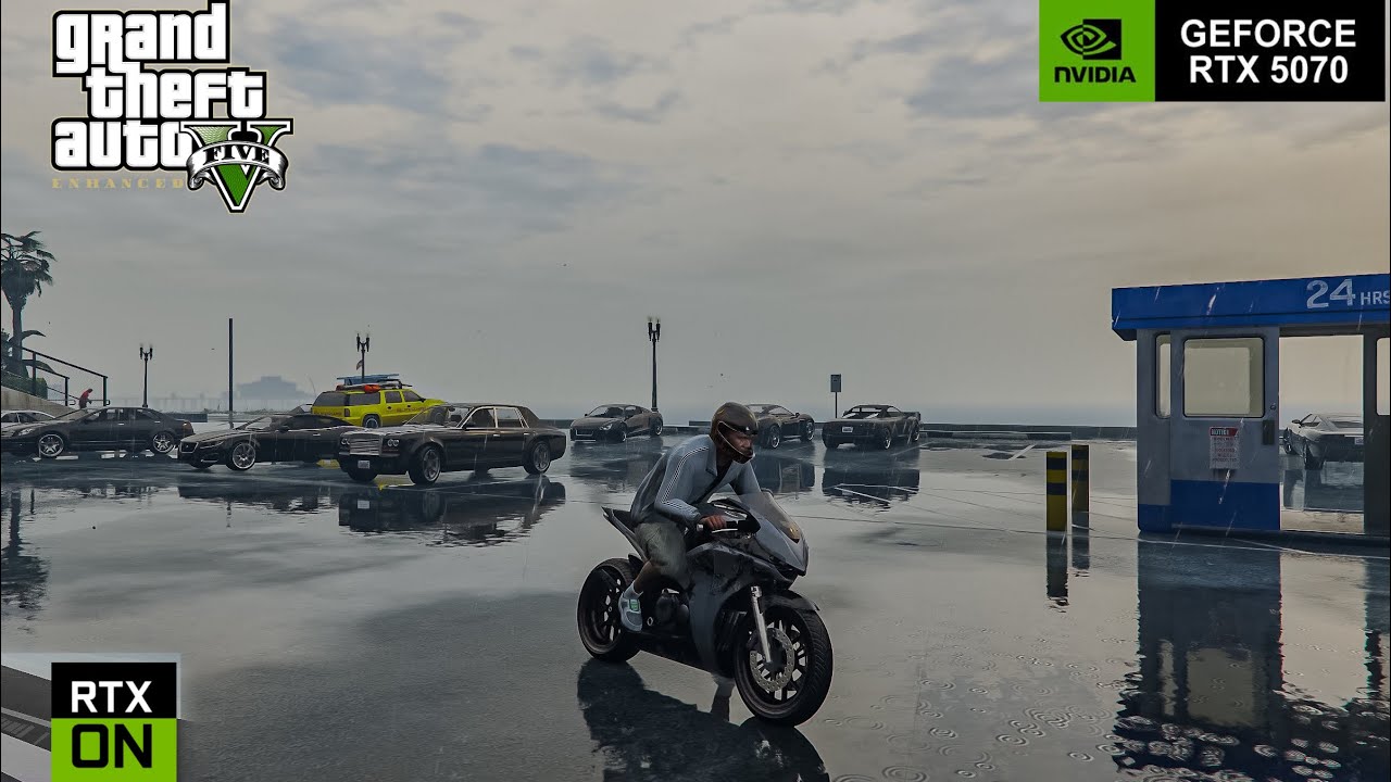 GTA 5 Enhanced update Ray Tracing RTX 5070 4k Graphics gameplay - YouTube