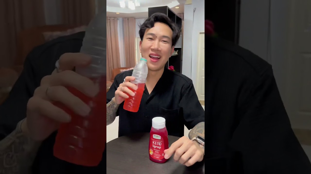 น้ำหวาน 0 แคล ไม่มีน้ำตาล ไม่มีคาเฟอีน!! #NATVSFOOD #แน็ทกินจุ #คีโตไซรัป