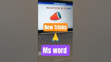 Megaphone 📣 Ms Word Shortcut Tricks #shorts #virlshort #computer #tranding #tricks#word#symbol
